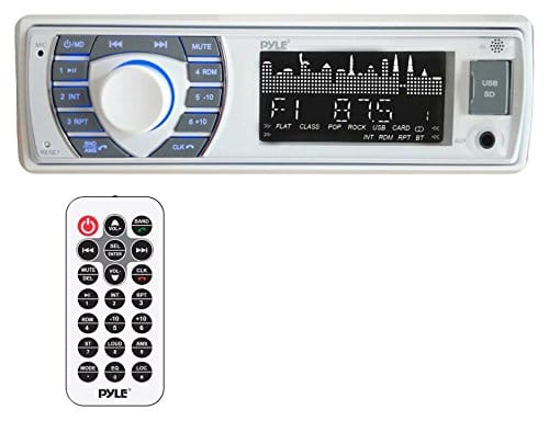 PylePro - Pyle PLRMR23BTW Single DIN Bluetooth Marine MP3/USB/SD/AM/FM Stereo Receiver
