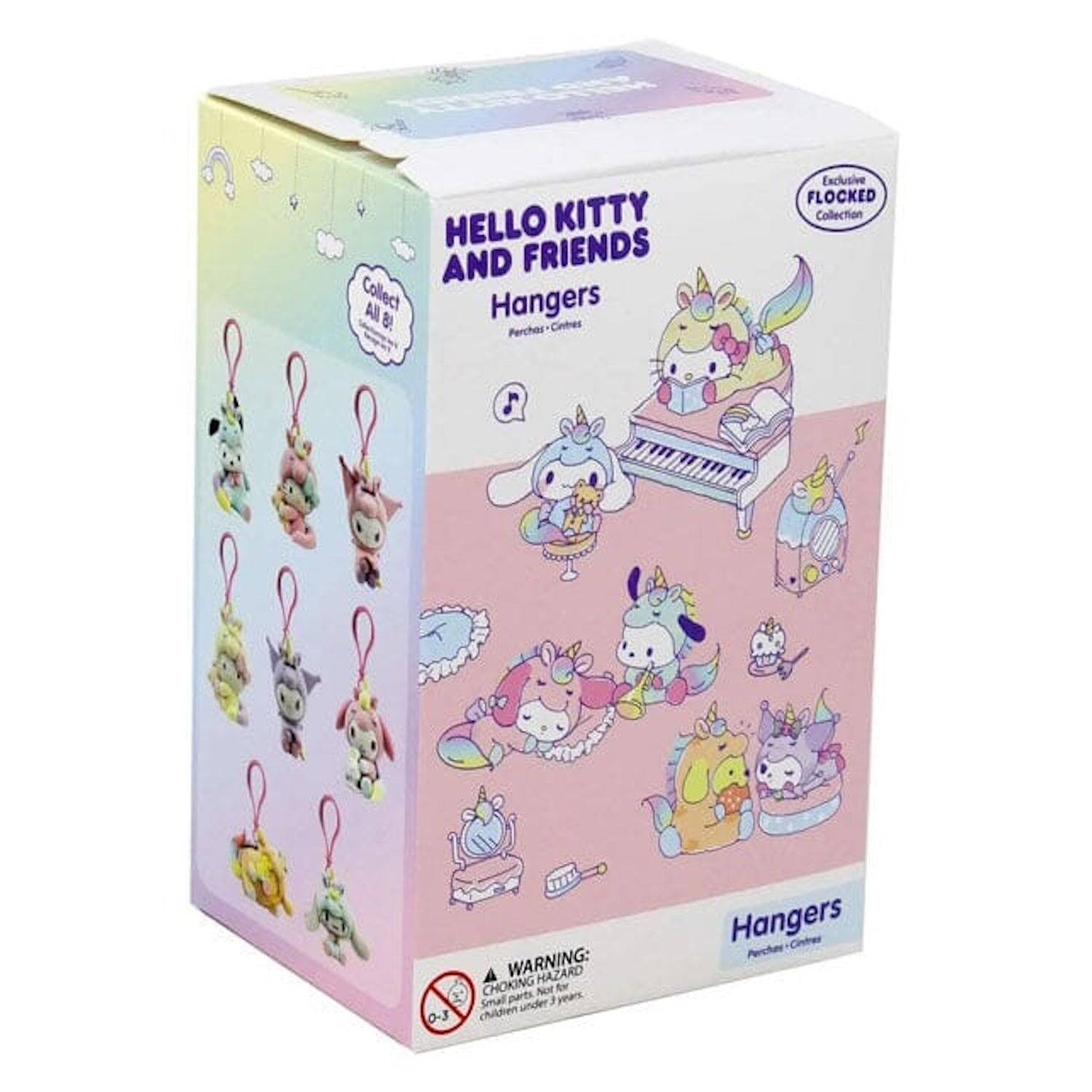 Hello Kitty and Friends: Pastel Flocked Hanger Figure Blind Box - 1 Random Figure
