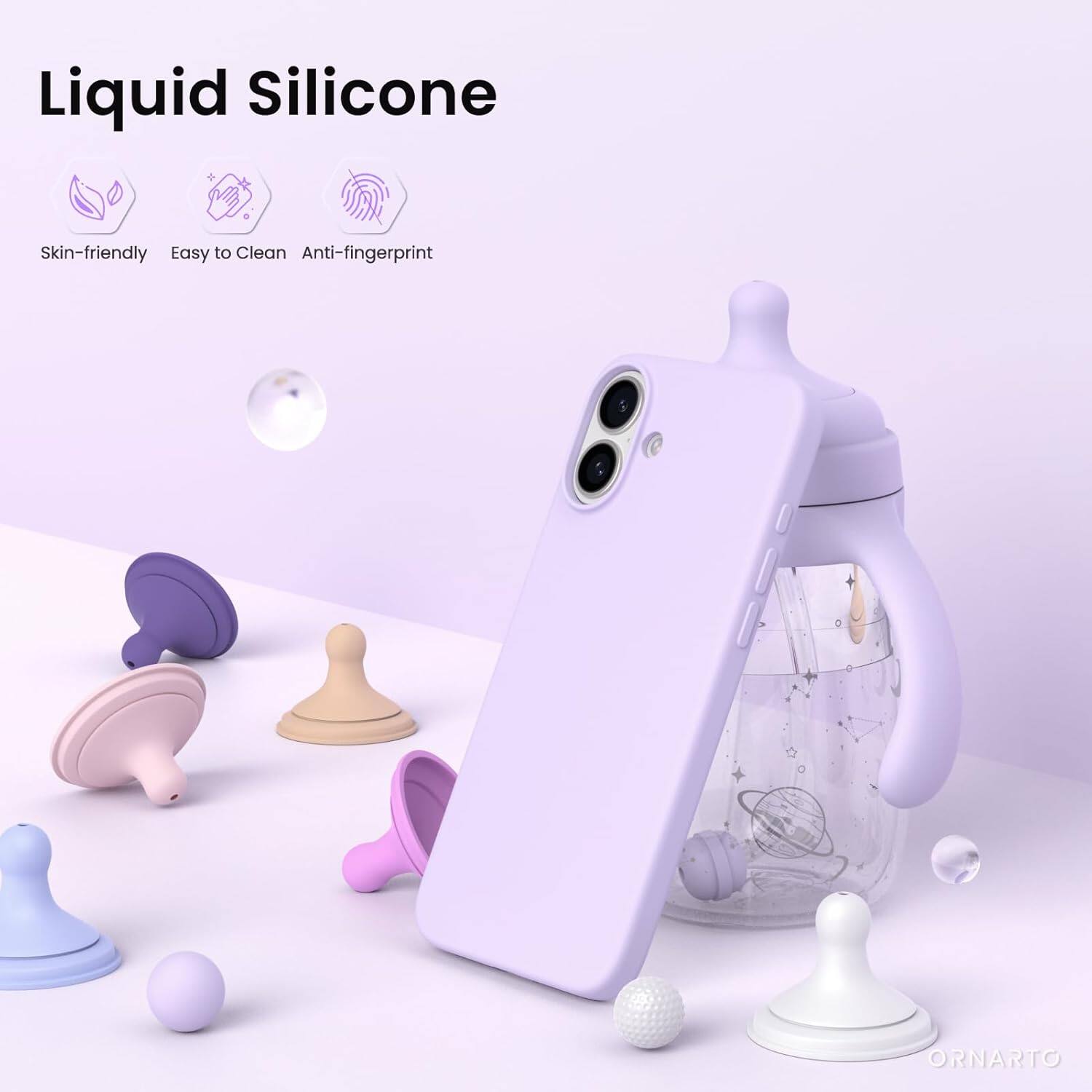 Liquid Silicone Skin-friendly Easy to Clean Anti-fingerprint ORNARTO