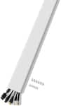 Sanus - On-Wall Cable Concealer Kit for Mounted TVs - Holds Up to 5 Cables - White