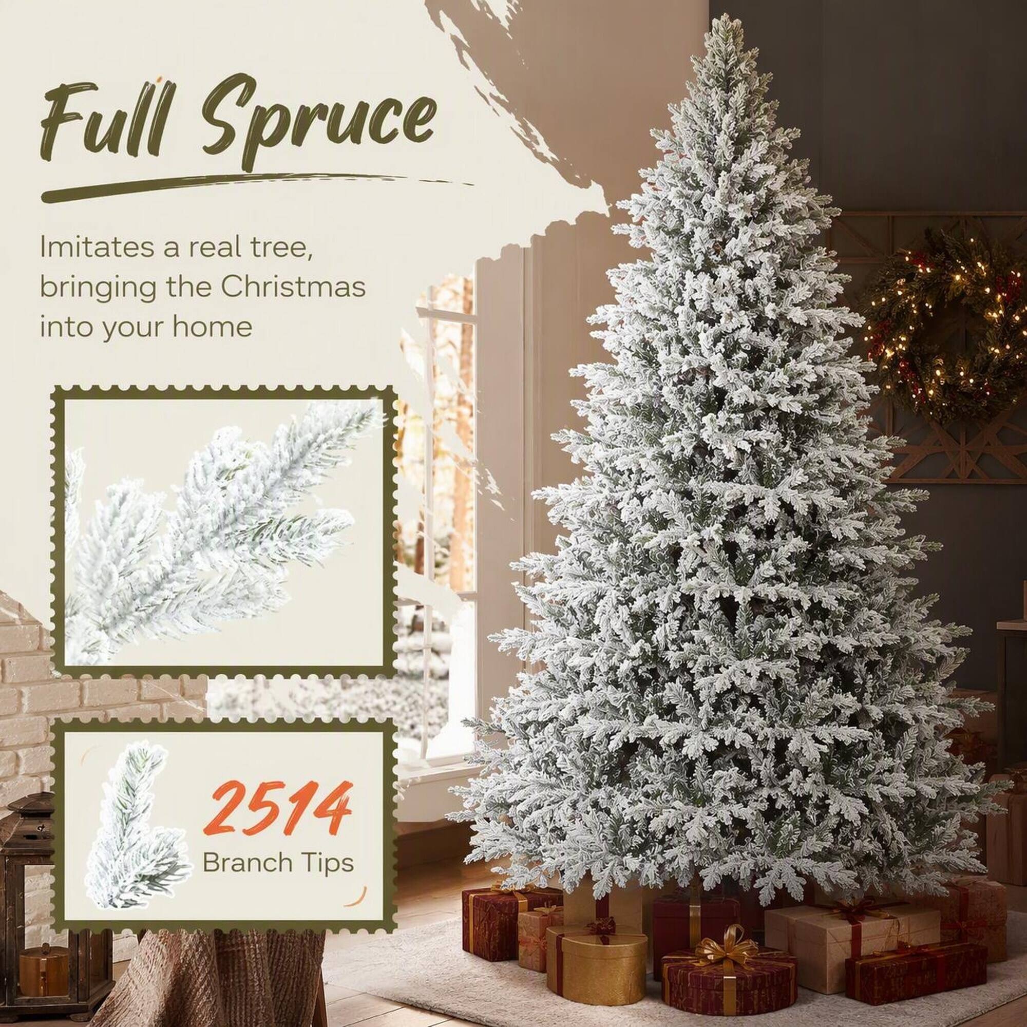 Full Spruce  
Imitates a real tree, bringing the Christmas into your home  

2514 Branch Tips