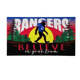 Evergreen Enterprises - New York Rangers 28" x 16" Bigfoot Believe in Your Team Turf Door Mat - Multicolor
