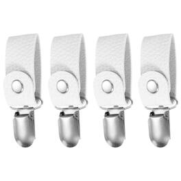 Unique Bargains - 4pcs Towel Ring Holder with Clip, Dish Towel Holder Wall Hook, Farmhouse Home Decor for Cabinet Oven Handle Rods - White