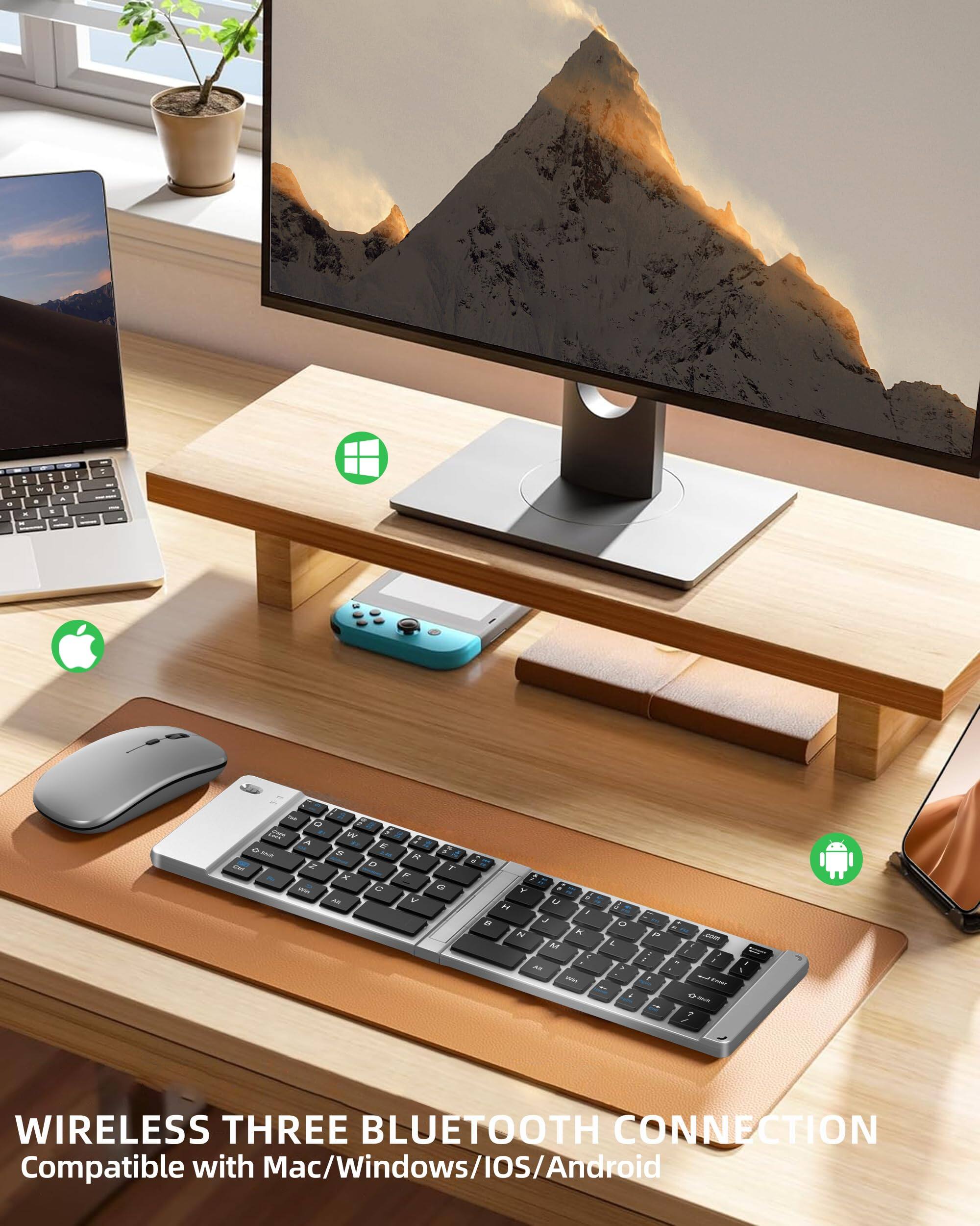 WIRELESS THREE BLUETOOTH CONNECTION  
Compatible with Mac/Windows/IOS/Android