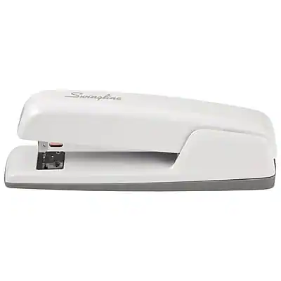 Front. Swingline - 747 Business Stapler Desktop Stapler, 30-Sheet Capacity - Arctic White.