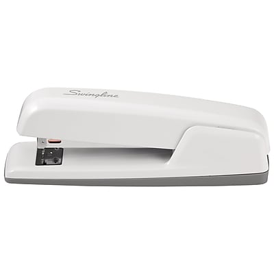 Front. Swingline - 747 Business Stapler Desktop Stapler, 30-Sheet Capacity - Arctic White.
