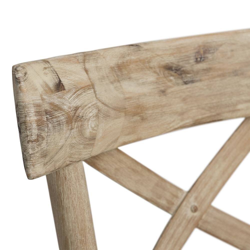 Alt View 7. FurniFact - Beach Acacia Metal Counter Height Stool with Back - Beach.