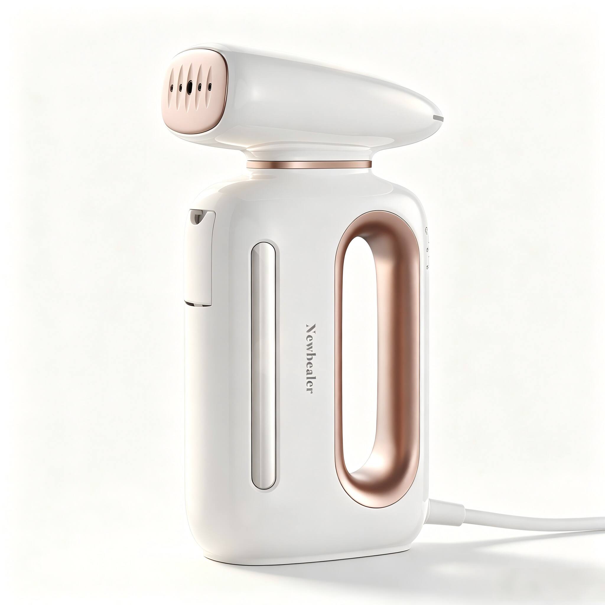 Front. Newbealer - Handheld Steamer for Clothes, 230ml Big Capacity Portable Garment Steamer, Fast Wrinkle Remover for Home, Travel, Office - Gold.