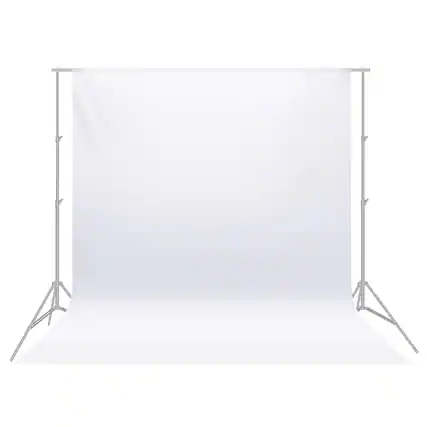 Front. Neewer - 3x3.6m Professional Photography White Background, Collapsible, Backdrop ONLY.