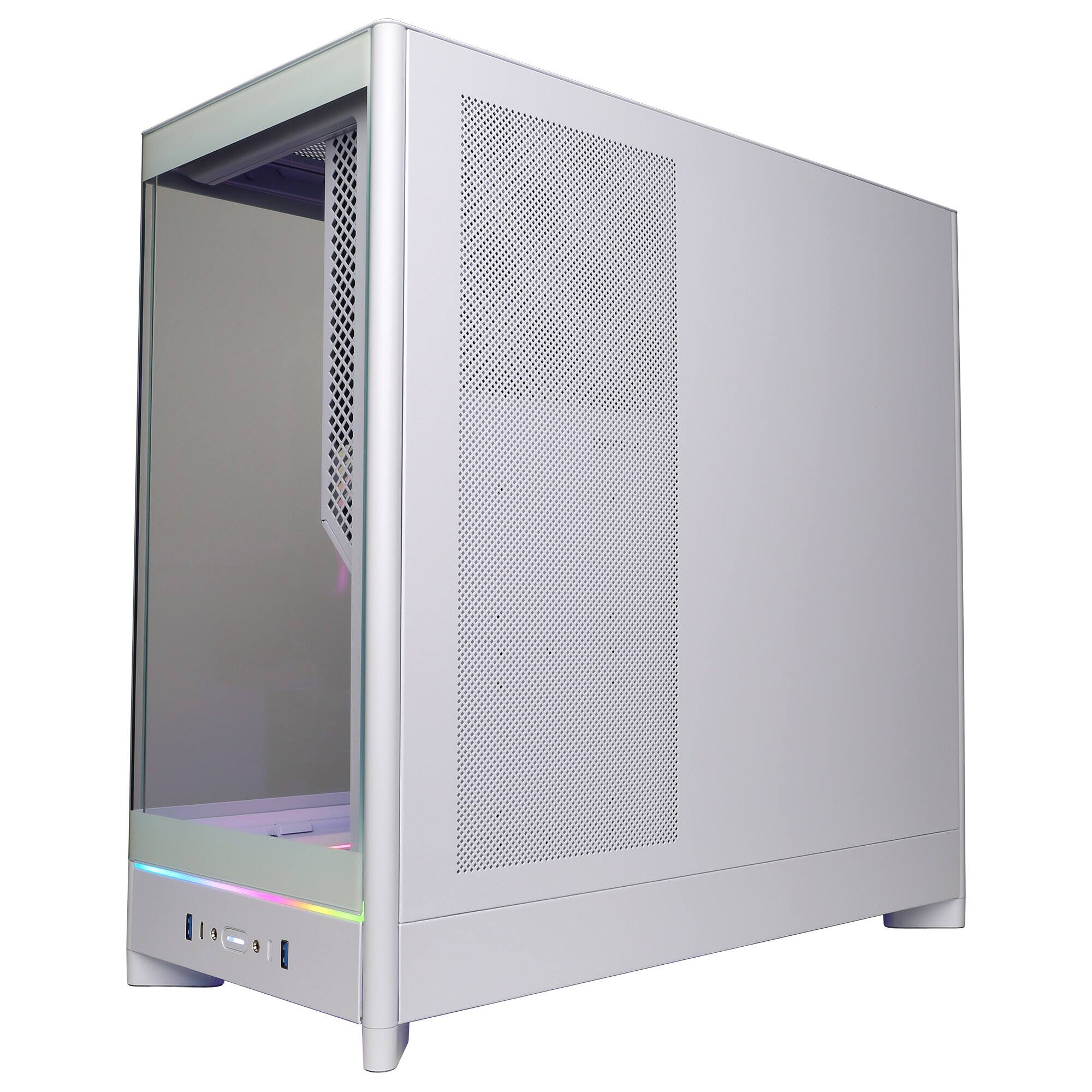 Alt View 4. CyberPowerPC - Gaming Desktop - Intel Core Ultra 7 265KF 2024 - NVIDIA GeForce RTX 5070 Ti 16GB - 32GB DDR5 Memory - 2TB SSD Storage - White.