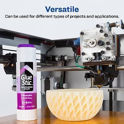 Versatile  
Can be used for different types of projects and applications.

Glue Stic  
DISAPPEARING COLOR  
Washable  
Acid Free  
AVERY

Net Wt. 1.27oz (36g)