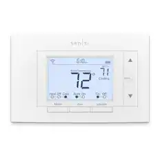 Front. Copeland - Sensi Smart Programmable Wi-Fi Thermostat- Works with Alexa - White.