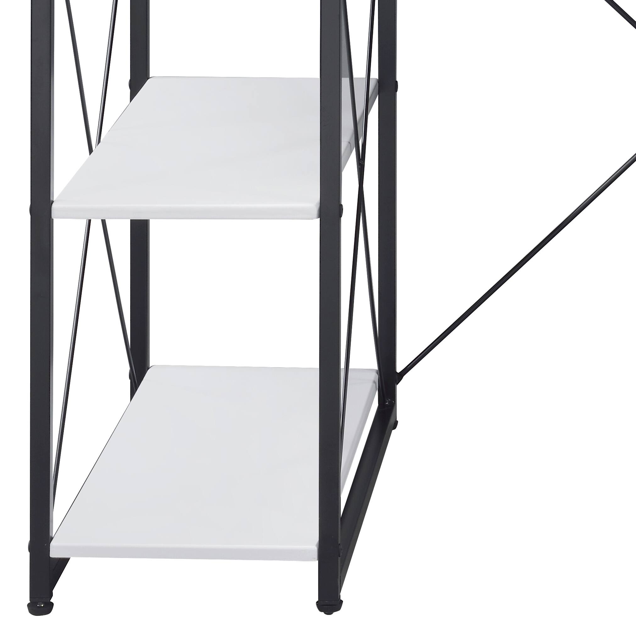 Alt View 4. APRILSOUL - Amiel All Purpose White Finish Writing Desk - White.