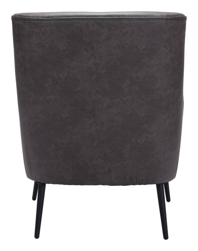 Alt View 2. Hivvago - Ontario Accent Chair Vintage Black - Vintage Black.