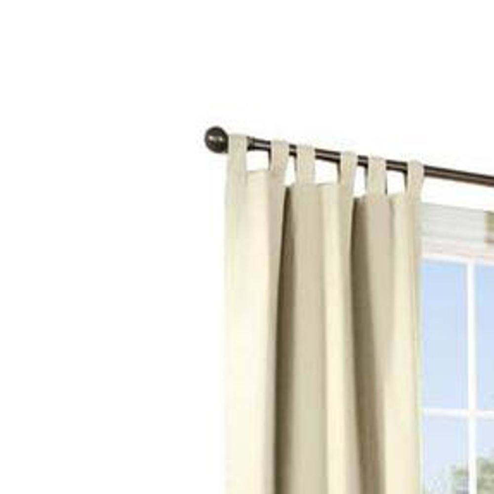 Angle. Commonwealth Home Fashions - Commonwealth Thermalogic Weather Cotton Fabric Tab Panels Pair - 80x95" - Natural - Natural.