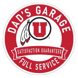 Fan Creations - Utah Utes 16" Dad's Garage Wood Sign - Multicolor