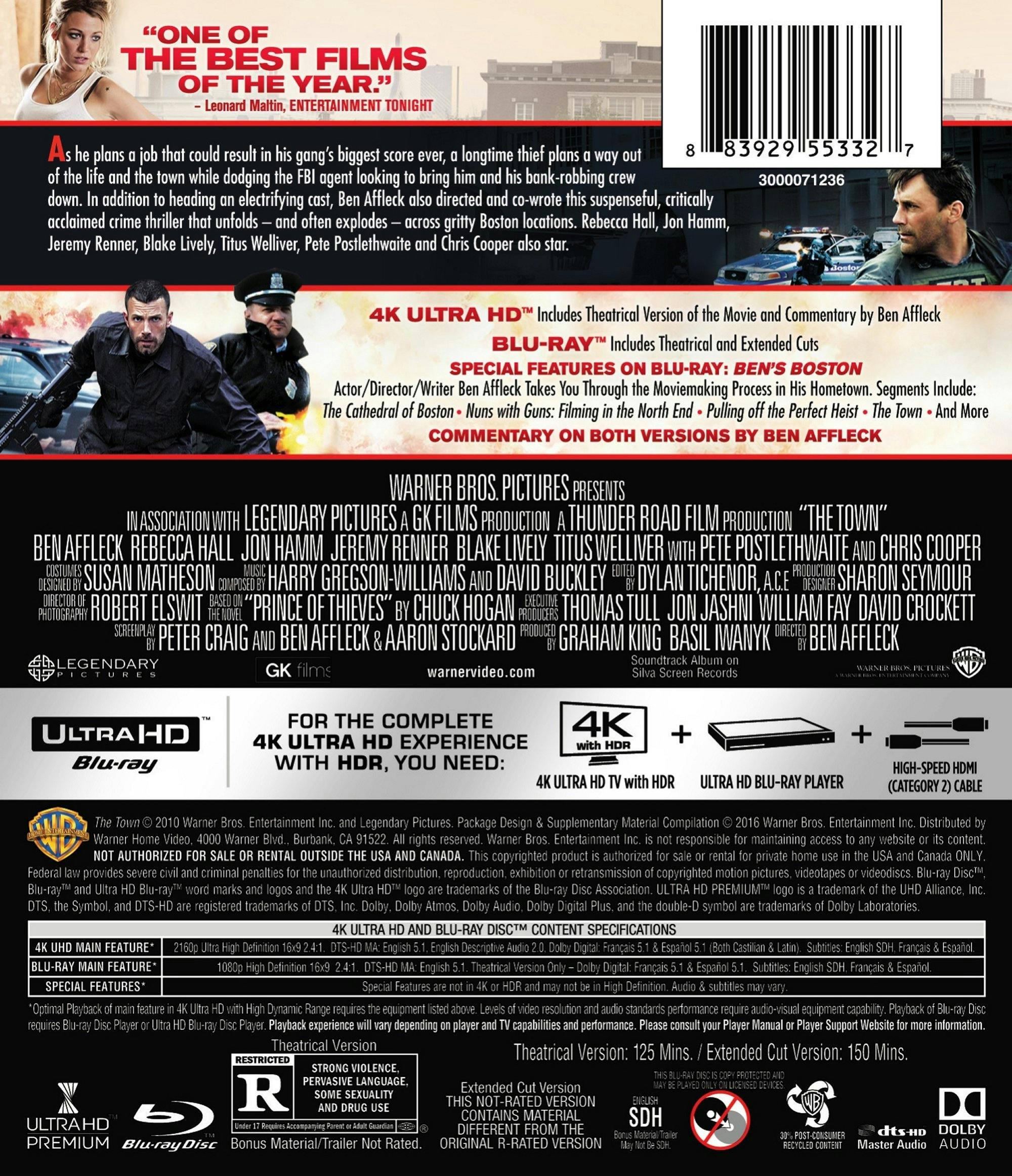 Back. The Town (4K Ultra HD + Blu-ray) [UHD].