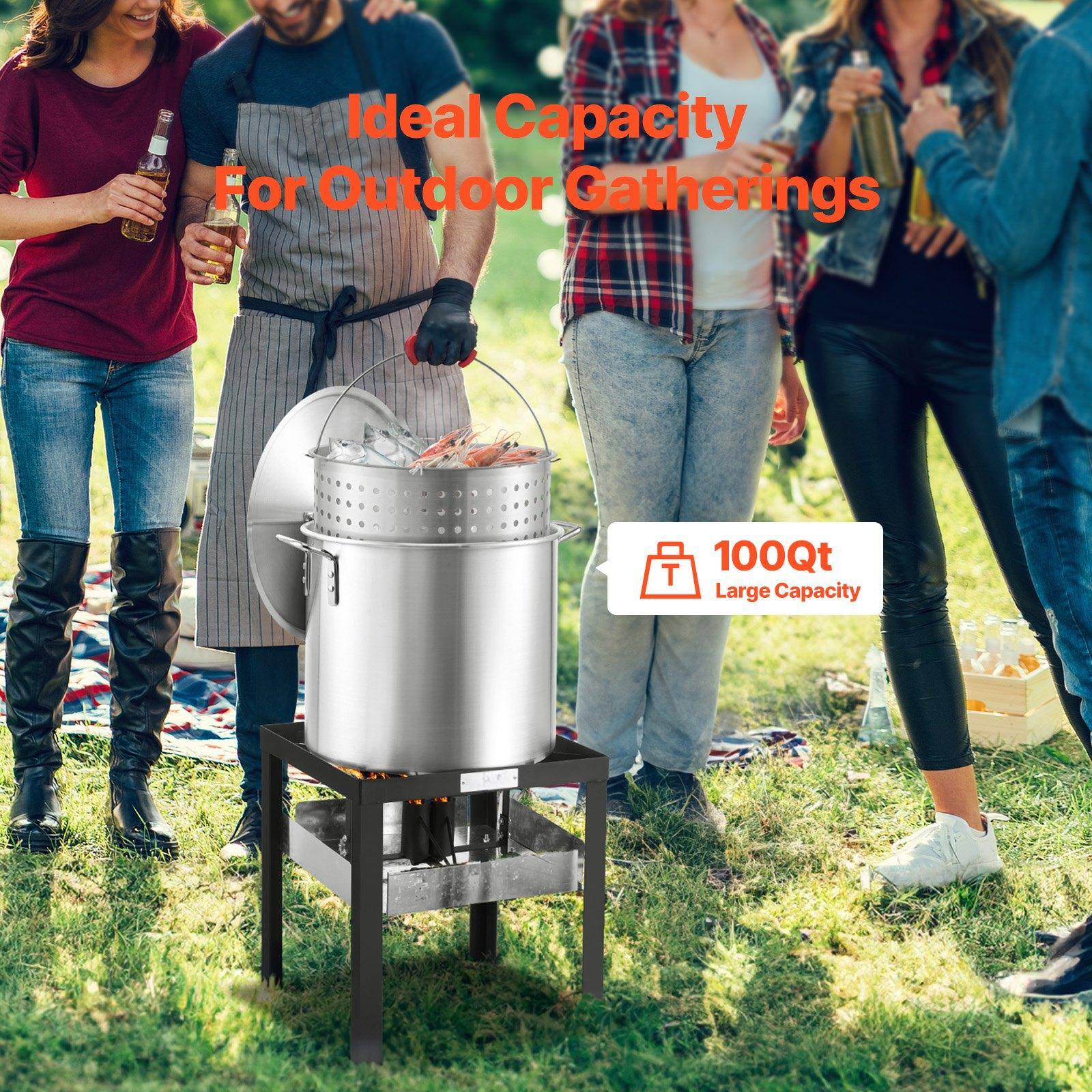 Ideal Capacity For Outdoor Gatherings

100Qt Large Capacity