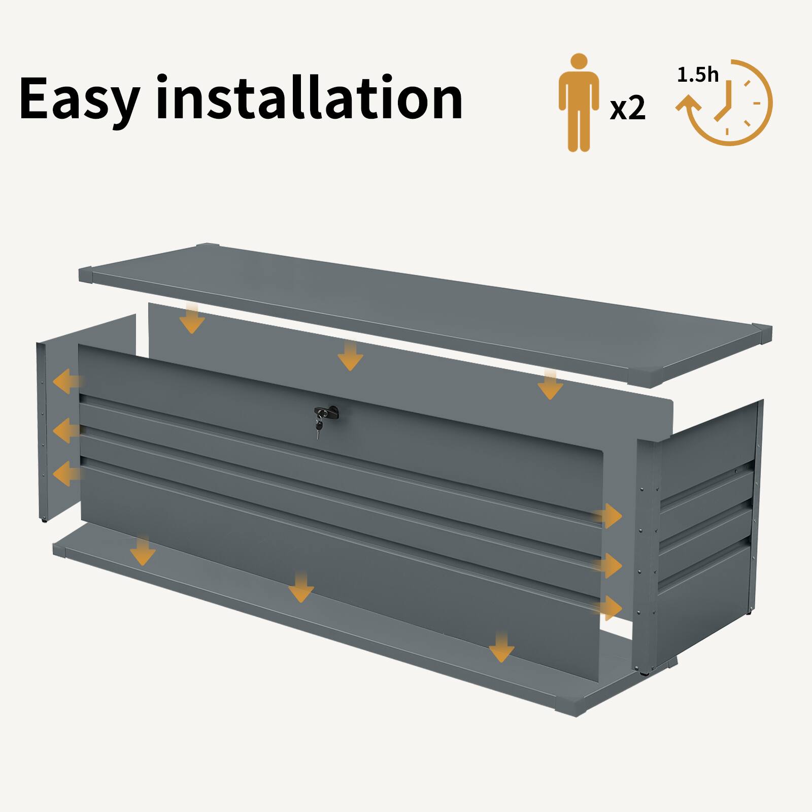 Easy installation  
x2  
1.5h