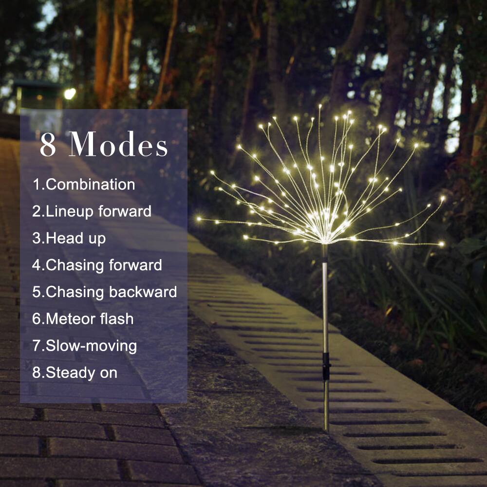 8 Modes  
1. Combination  
2. Lineup forward  
3. Head up  
4. Chasing forward  
5. Chasing backward  
6. Meteor flash  
7. Slow-moving  
8. Steady on