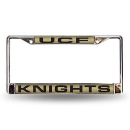 Rico Industries - Central-Florida Knight's UCF Chrome Metal Laser Cut License Plate Frame - Multi