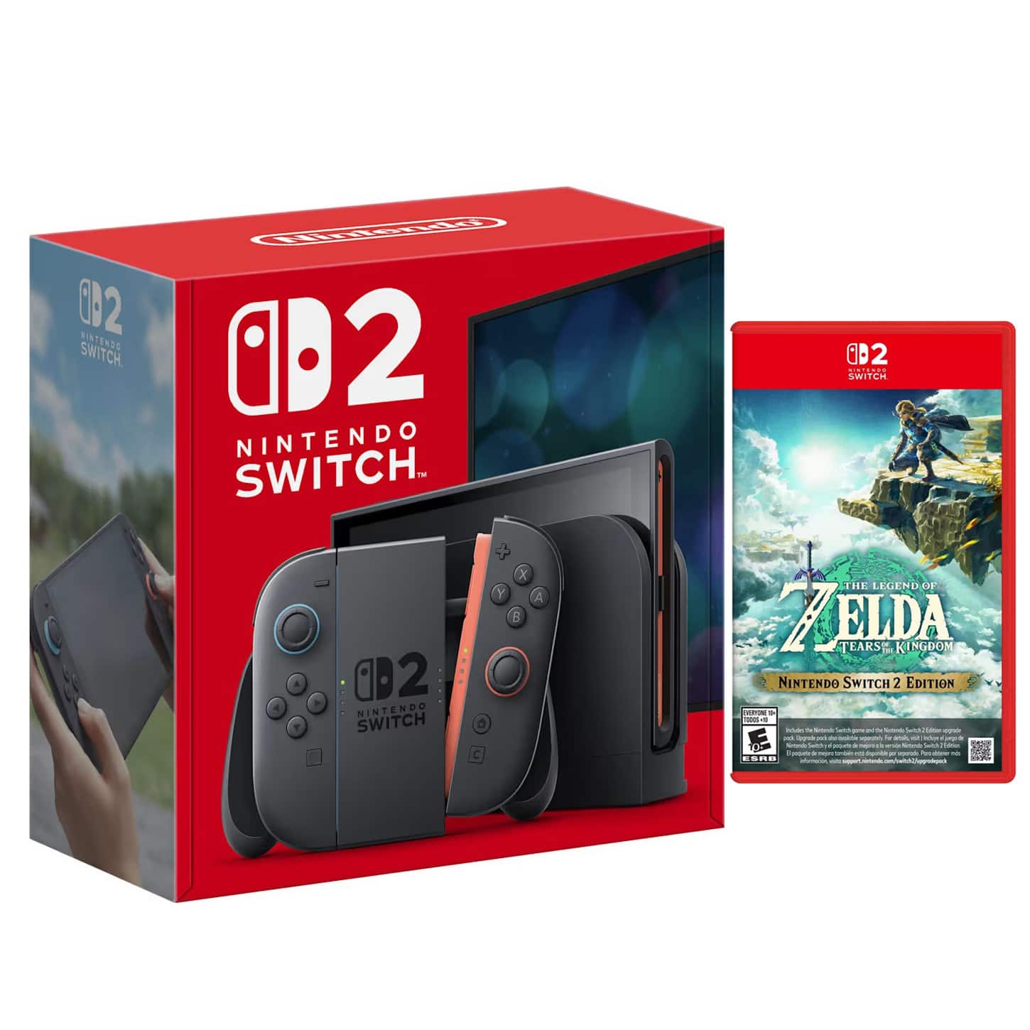 Switch 2 Video Game Console with Legend of Zelda Tears of the Kingdom Bundle - Nintendo Switch 2