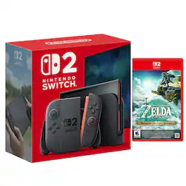 Switch 2 Video Game Console with Legend of Zelda Tears of the Kingdom Bundle - Nintendo Switch 2