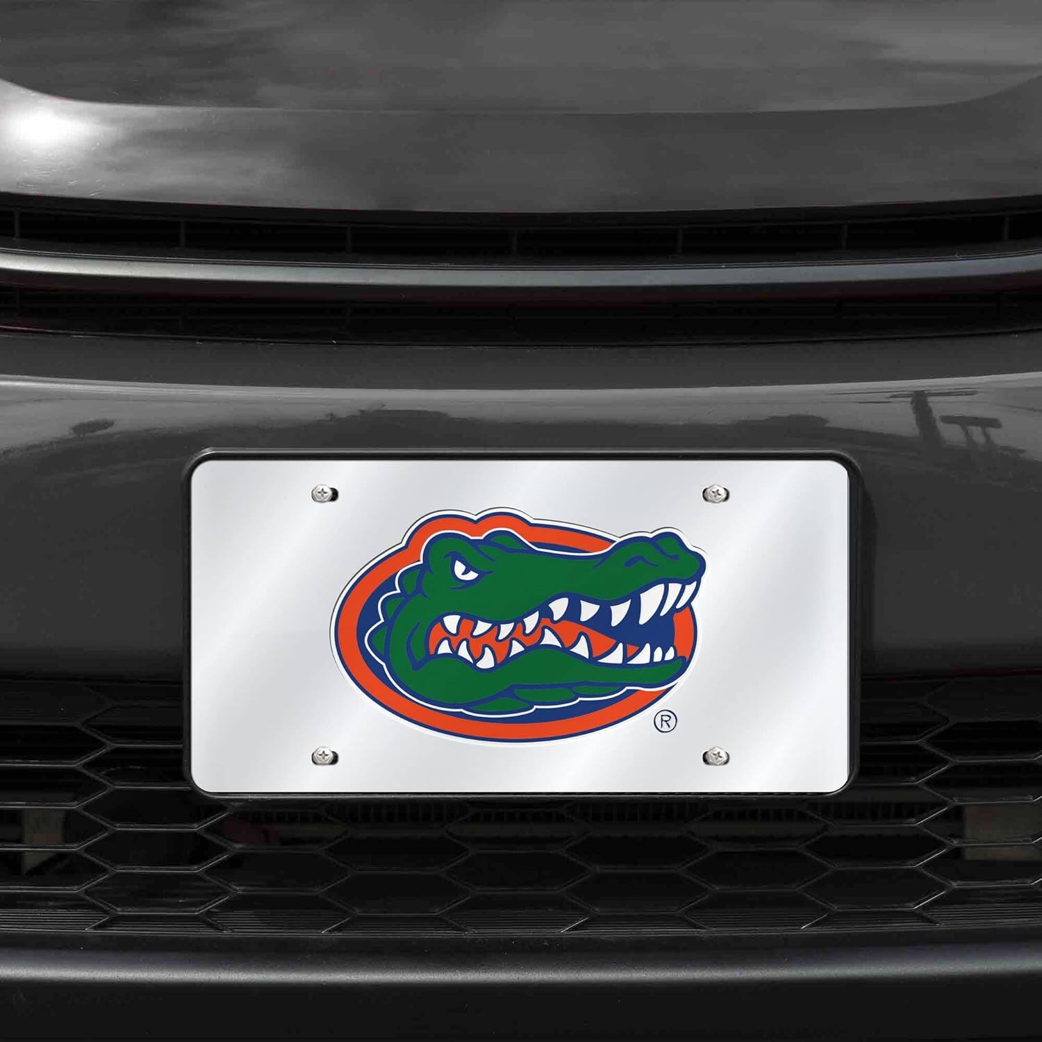 Alt View 2. Rico Industries - University of Florida Gators Mirrored Laser Cut License Plate Laser Tag - Multi.
