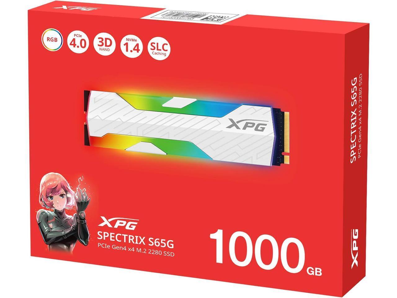 1TB XPG SPECTRIX S65G PCIe Gen4 x4 M.2 2280 SSD