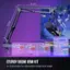 The text on the image reads: "Sturdy Boom Arm Kit. Extensible for adjustable height and angle."
