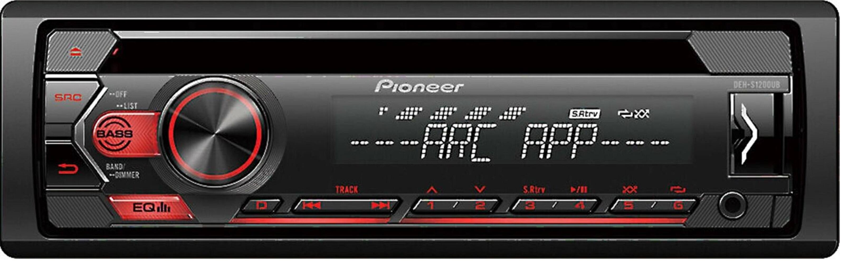 Angle. Pioneer - In-dash 50W 4-Ch. Wireless USB Control Audio CD Receiver Android Phones Compatible - Black.