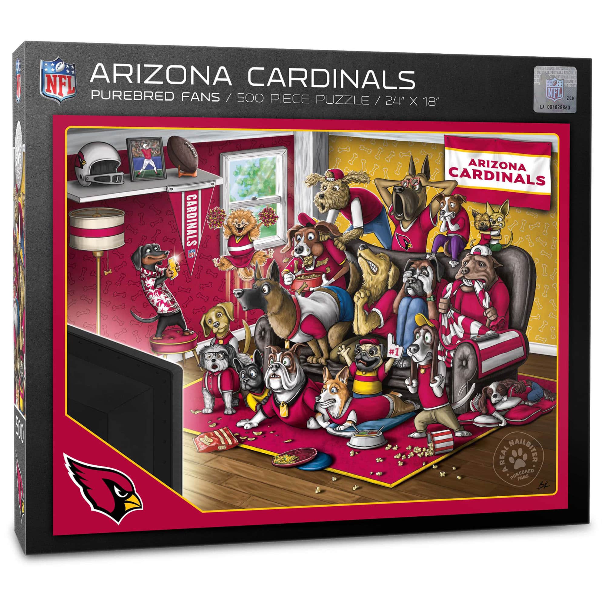 YouTheFan - Arizona Cardinals Purebred Fans 18'' x 24'' A Real Nailbiter 500-Piece Puzzle - Multicolor price history on PriceWatchPro