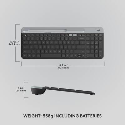 Logitech K585 Full size Wireless Scissor Keyboard for