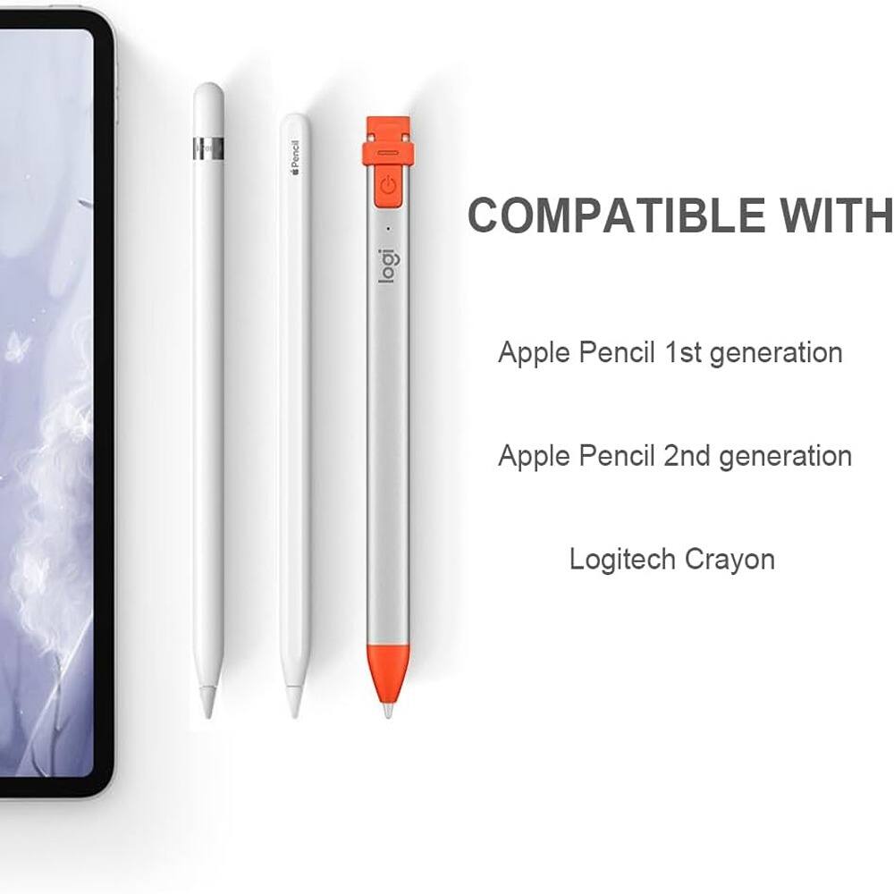 COMPATIBLE WITH

Apple Pencil 1st generation

Apple Pencil 2nd generation

Logitech Crayon