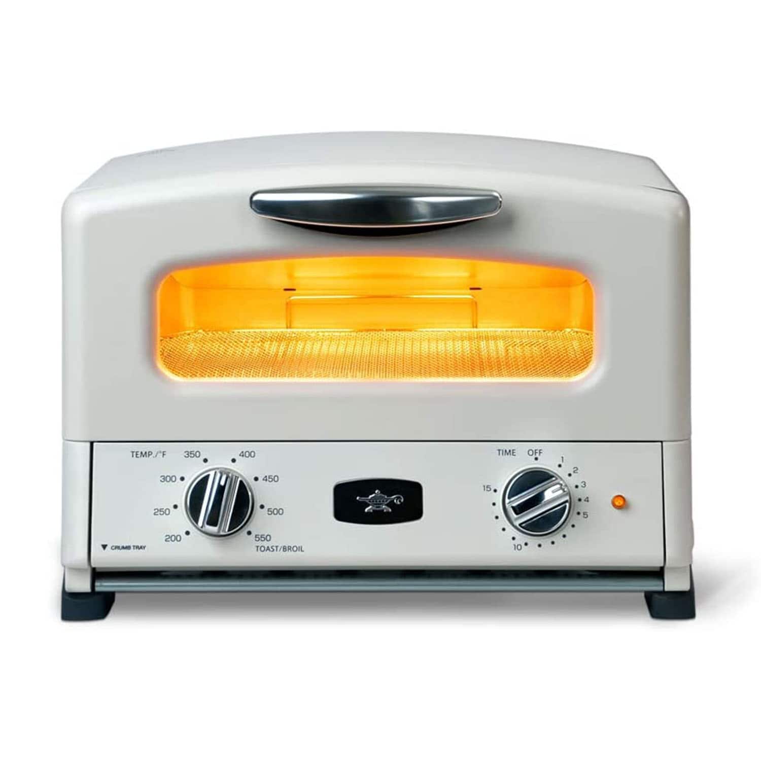 Sengoku - HeatMate Countertop Toaster Oven w/ Graphite Technology - Eggshell White