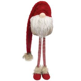 BreeBe - Standing Red Fuzzy Gnome w/Dangle Hat - Multi