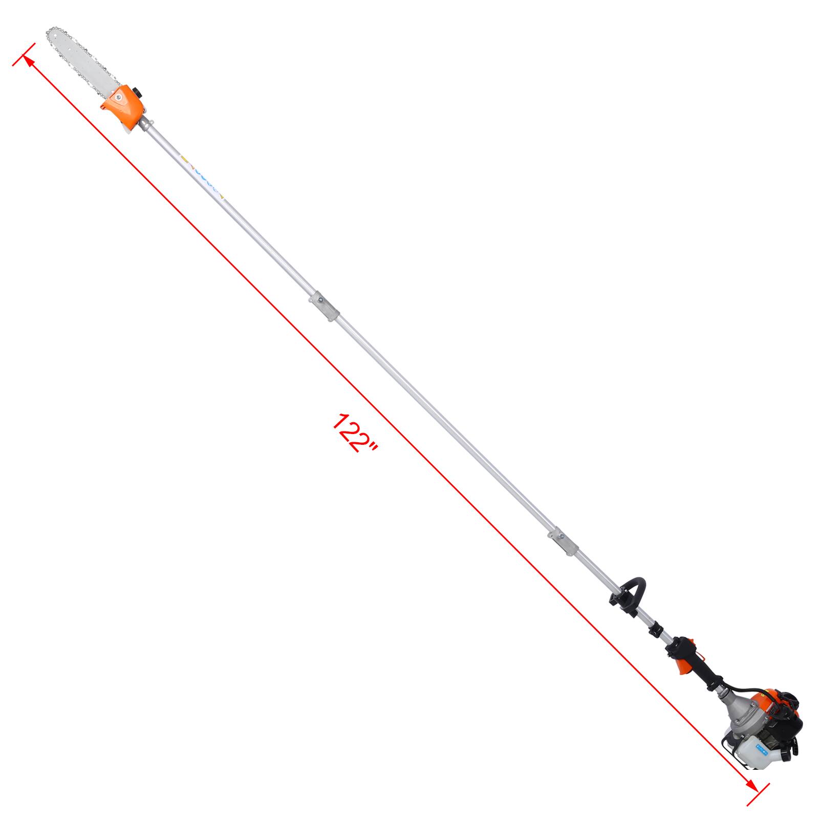Alt View 2. LOVMOR - 56CC 2 Cycle 5 In 1 Multi Functional Garden Tool System EPA Compliant.
