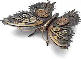 Metal Earth - Steampunk Butterfly 3D Metal Model Kit - Silver