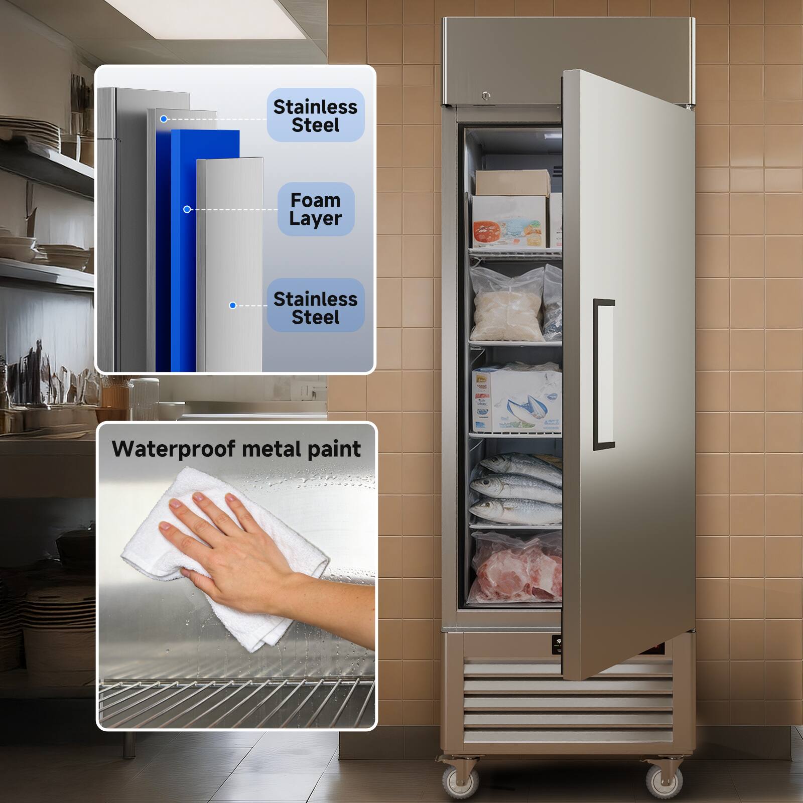 Stainless Steel Foam Layer Stainless Steel - Waterproof metal paint