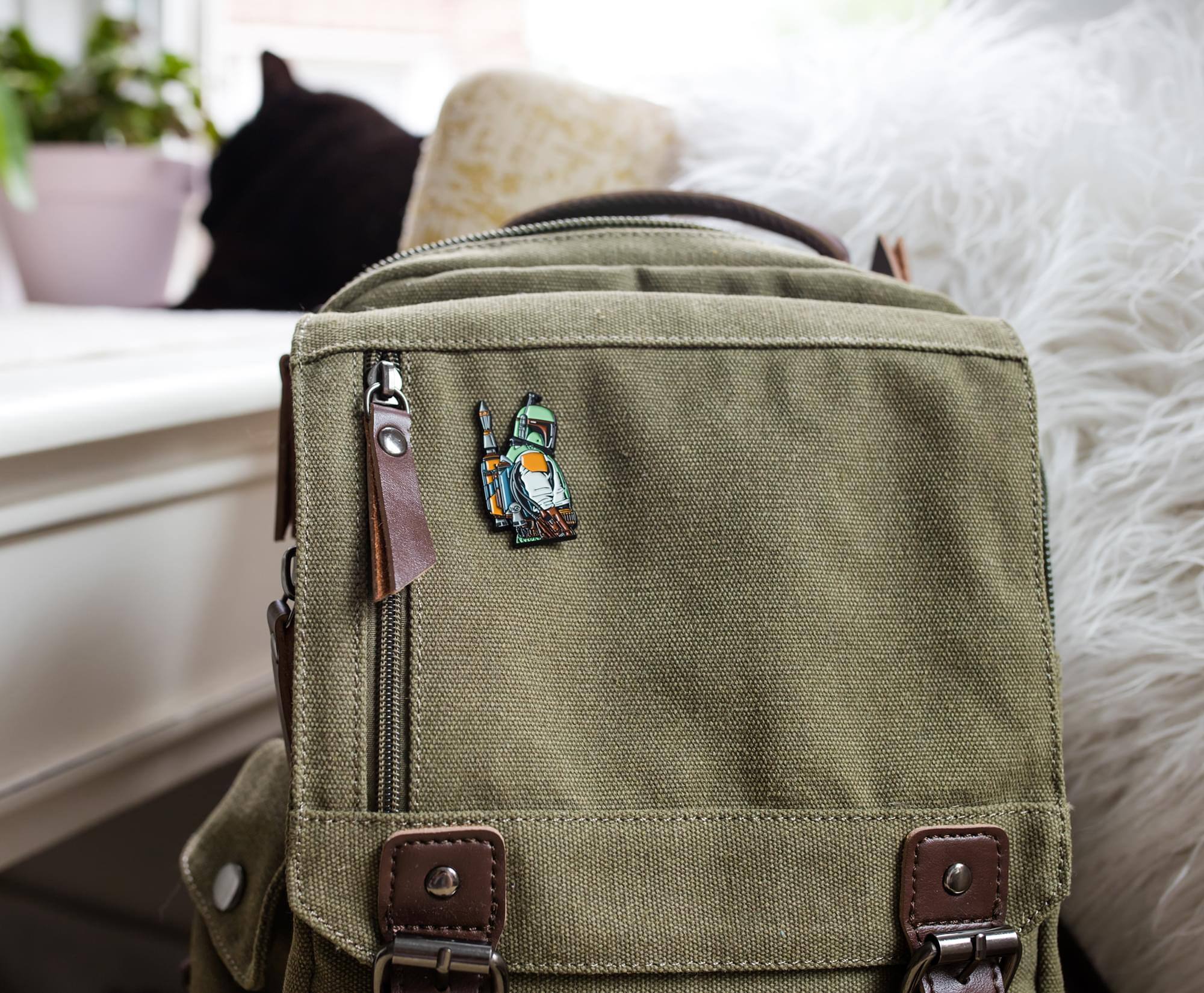 Alt View 4. SalesOne LLC - Star Wars: The Mandalorian Boba Fett Enamel Pin | Toynk Exclusive - Green.