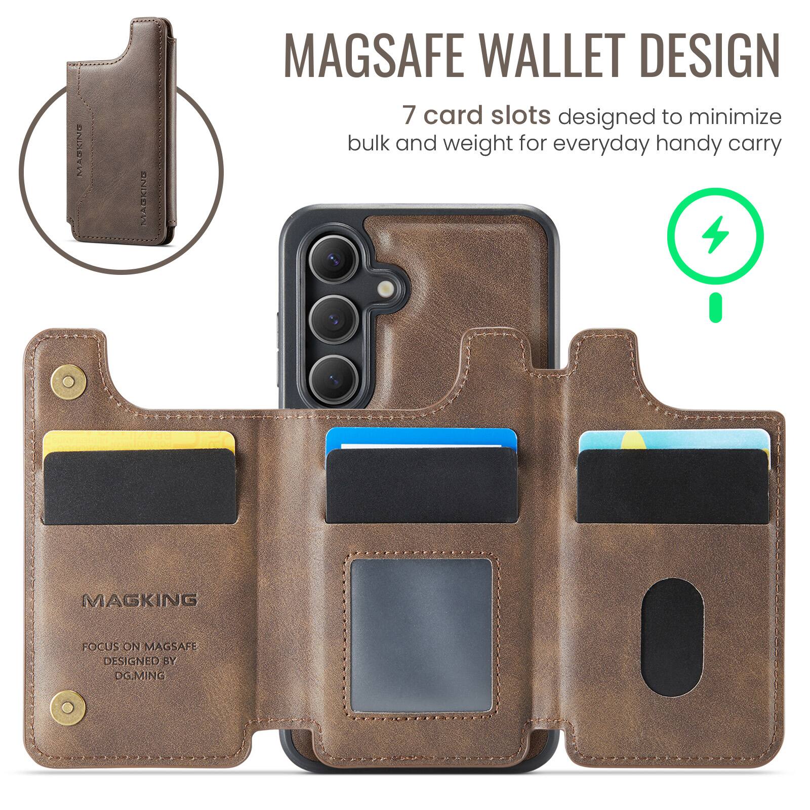 MARKING MAGSAFE WALLET DESIGN  
7 card slots designed to minimize bulk and weight for everyday handy carry  
MAGKING FOCUS ON MAGSAFE  
DESIGNED BY OG.MIN