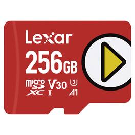 Lexar - PLAY microSDXC™ UHS-I Class 10, U3, V30, and A2 Card (256 GB)