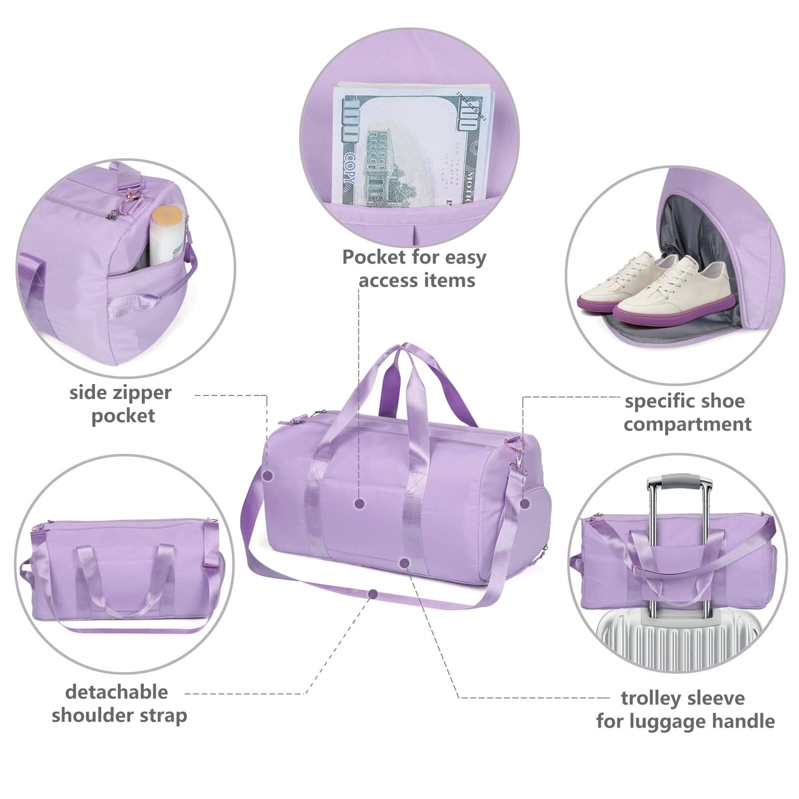 Paradigms Interiors Duffle Bag For Women Sports Duffel Gym With Wet ...