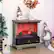 Alt View 1. Costway - Costway 27" Freestanding Electric Fireplace Heater w/ 3-Level Flame Thermostat Natural - Natural.