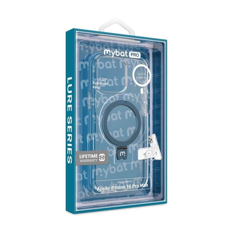 mybat PRO, mybat LURE SERIES, Try the 120° Kickstand Ring!, LIFETIME WARRANTY, Designed for Apple iPhone 16 Pro Max