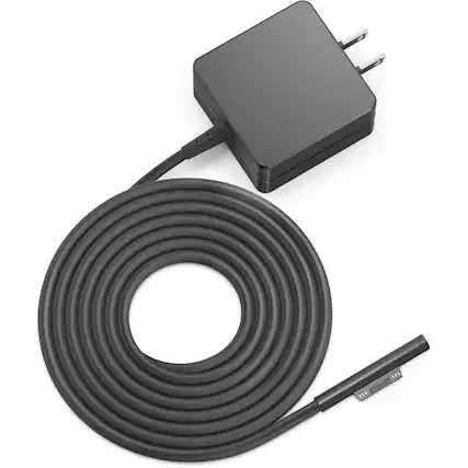 Front. BTI Battery Tech - BTI LAC-00001-BTI 15V 24W AC ADAPTER FOR MICROSOFT SURFACE GO, GO 2, GO 3, PRO X, LAPTOP STUDIO - Compatible OEM: - Black.