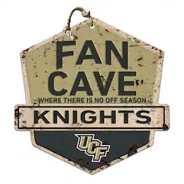 Jardine - UCF Knights 20'' x 20'' Fan Cave Badge Sign - Black