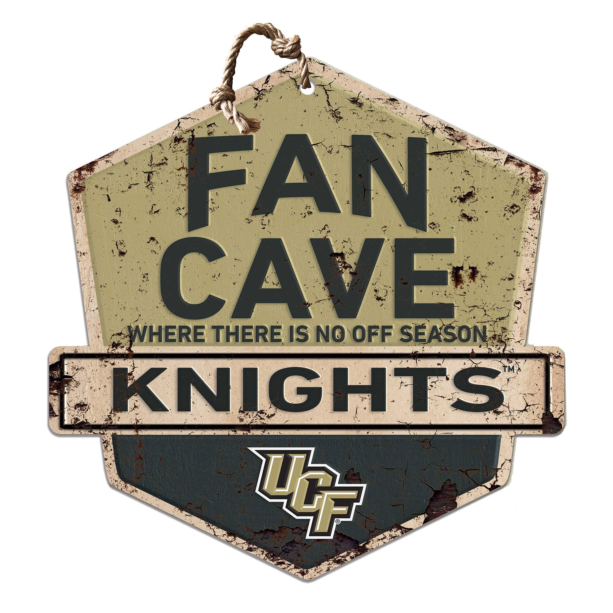 UCF Knights 20'' x 20'' Fan Cave Badge Sign