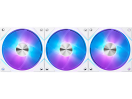 MSI - MPG EZ120 ARGB Fan - 120mm, Magnetic Connector, Daisy-Chain, Fluid Bearing, 3 Pack - White