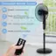 Convenient Remote Control:

* Speed: Low/Medium/High
* Timer: 0.5-7.5 Hours
* Setting: Add 0.5 Hours for Each Press
* OSC: Start/Stop the Fan Oscillation
* Mode: Normal/Natural/Sleep
* Speed d Mode: Timer
* OBC: